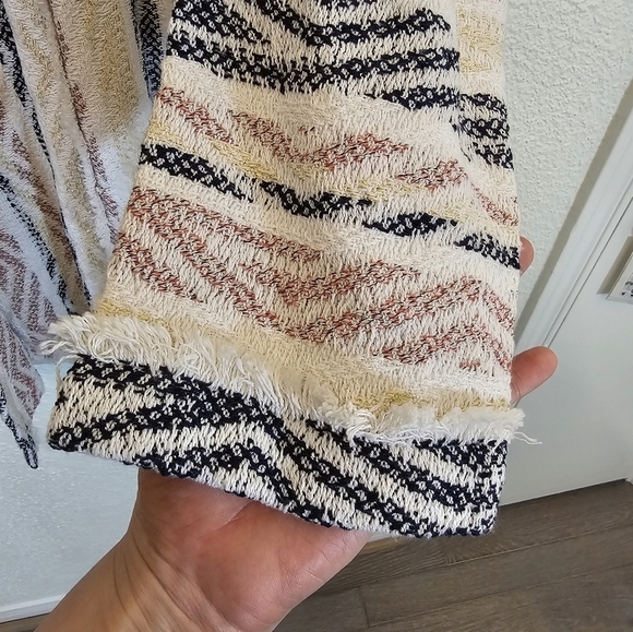 Susan Graver 18W Cotton Blend Multi Textured Open Front Jacket - Picture 8 of 10